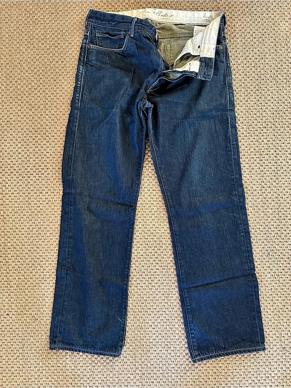 Levi’s Made and Crafted. Men's Straight Jeans Waist 34 Length 34.